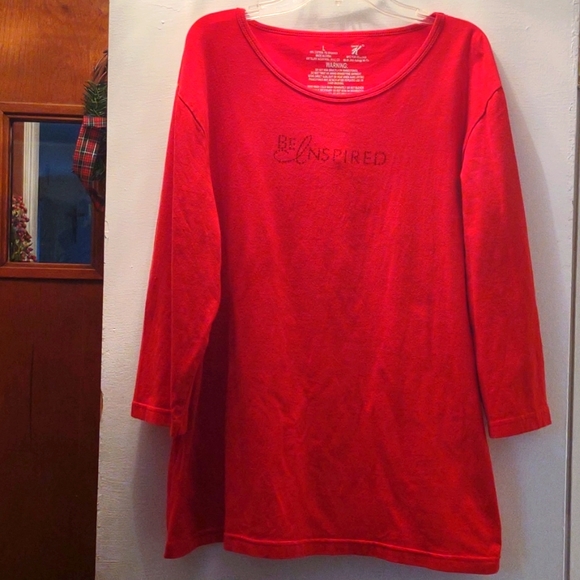 Kelloggs Tops - Ladies Red long sleeved shirt